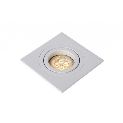 LUCIDE TUBE Spot Square D9cm GU10 White, bodové svítidlo, bodovka - obrázek