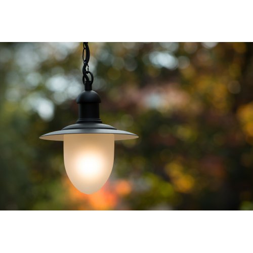 LUCIDE ARUBA Lantern IP44 1xE27 H80 D25 Black venkovní svítidlo - obrázek