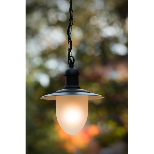 LUCIDE ARUBA Lantern IP44 1xE27 H80 D25 Black venkovní svítidlo - obrázek