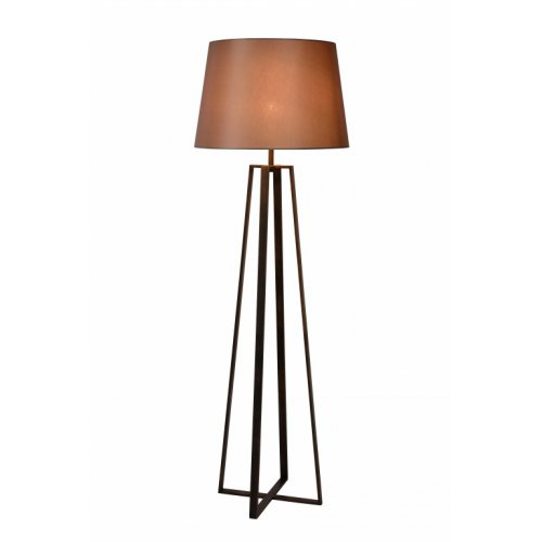 LUCIDE COFFEE Floor Lamp E27 D55 H165cm Rust Brown, stojací lampa
