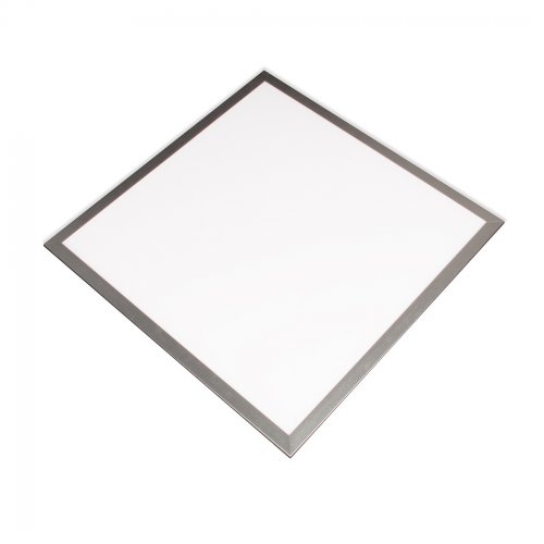 LED panel FULGUR BATTMAN ADRIANA se stříbrným rámem, 60x60 cm, studená bílá