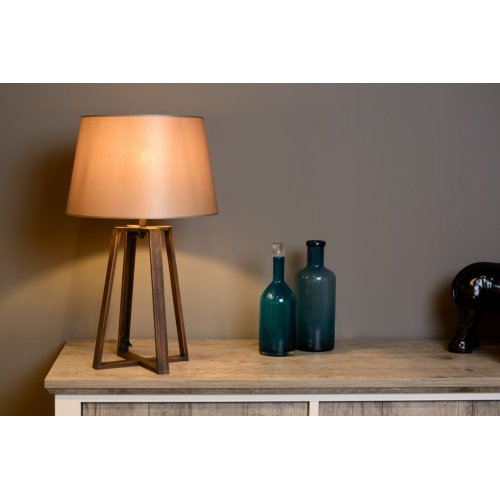 LUCIDE COFFEE Table Lamp E27 D38 H64cm Rust Brown, stolní lampa - obrázek