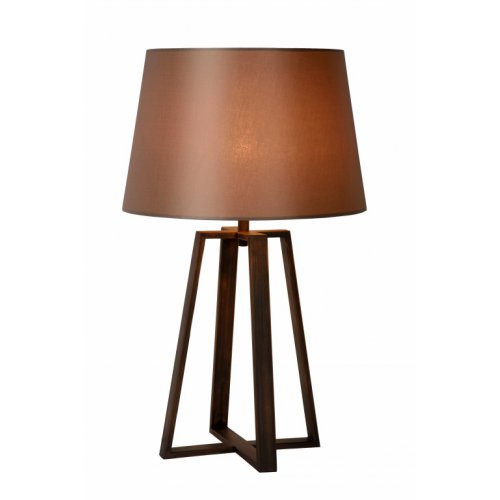 LUCIDE COFFEE Table Lamp E27 D38 H64cm Rust Brown, stolní lampa