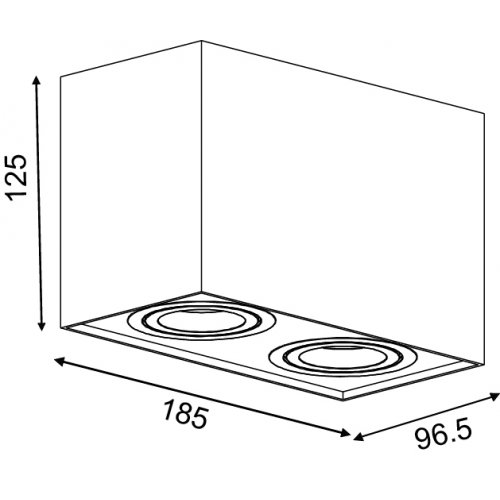 LUCIDE TUBE Spot 2xGU10 White, bodové svítidlo, bodovka - obrázek