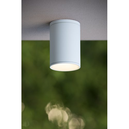 LUCIDE TUBIX Ceiling Light IP54 H15 D10cm White, venkovní svítidlo - obrázek