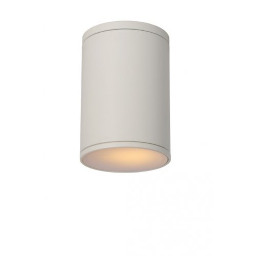 LUCIDE TUBIX Ceiling Light IP54 H15 D10cm White, venkovní svítidlo