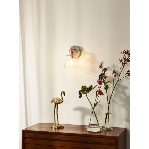 LUCIDE VITRI Wall light E14 D13cm H19,5cm Copper, nástěnné svítidlo - obrázek