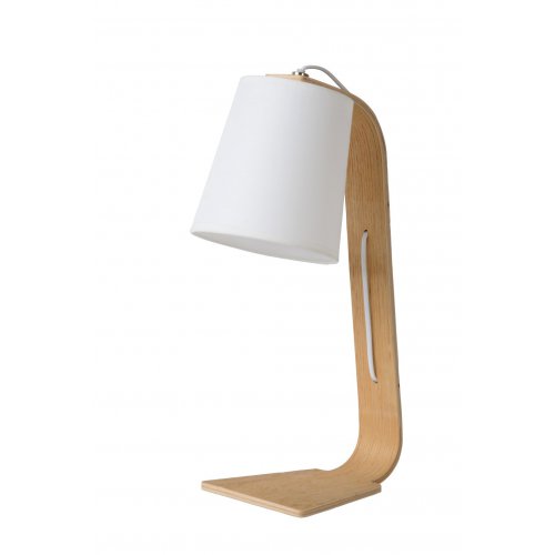 LUCIDE NORDIC Table Lamp E14 W20 H43cm Light Wood, stolní lampa - obrázek