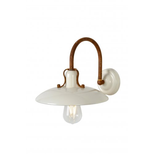 LUCIDE ROMER Wall Light E27 D24cm Cream, nástěnné svítidlo - obrázek