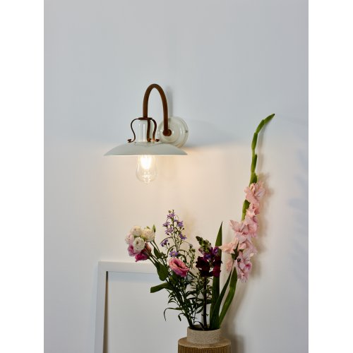 LUCIDE ROMER Wall Light E27 D24cm Cream, nástěnné svítidlo - obrázek