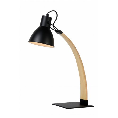 LUCIDE CURF Desk Lamp E27/60W Black, stolní lampa - obrázek