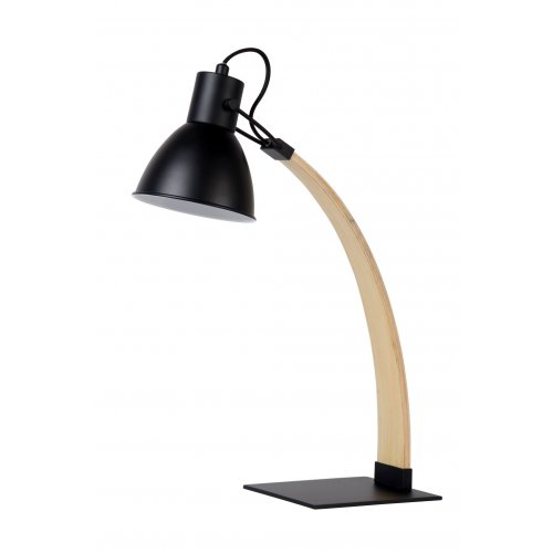 LUCIDE CURF Desk Lamp E27/60W Black, stolní lampa - obrázek