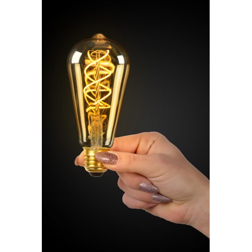 LUCIDE Bulb LED 5W 260LM 2200K Amber, žárovka, zářivka - obrázek