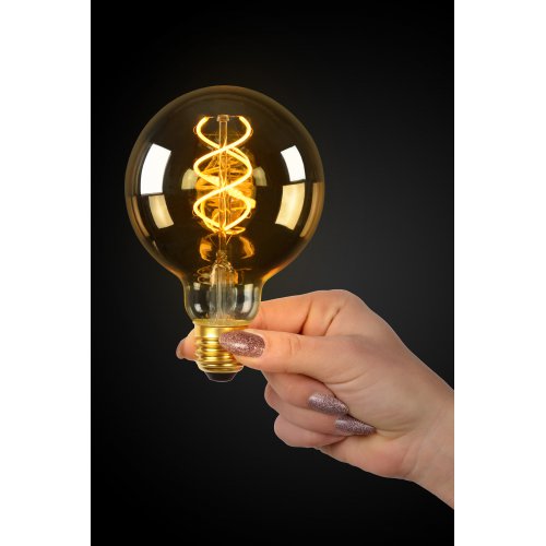 LUCIDE Bulb LED Globe 5W 260LM 2200K D9,5cm Amber, žárovka, zářivka - obrázek