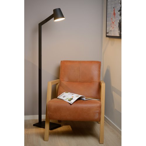 LUCIDE MIZUKO Floor Lamp E14 H150cm Black, stojací lampa - obrázek