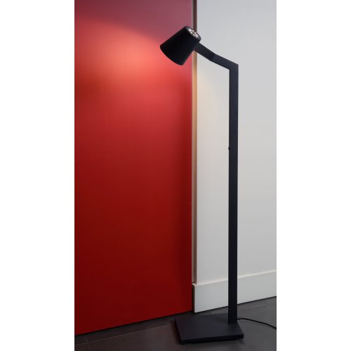 LUCIDE MIZUKO Floor Lamp E14 H150cm Black, stojací lampa - obrázek