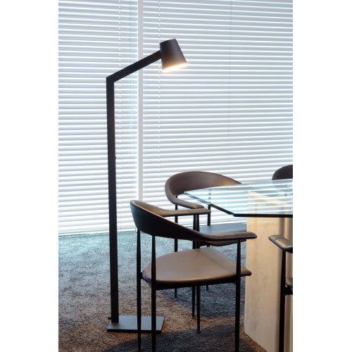 LUCIDE MIZUKO Floor Lamp E14 H150cm Black, stojací lampa - obrázek