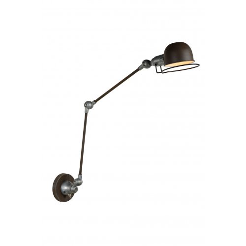 LUCIDE HONORE Wall Light E14 H46cm Rust Brown, nástěnné svítidlo - obrázek