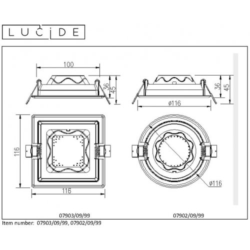 LUCIDE TENDO-LED Recessed Spotlight 3000K, White, bodové svítidlo, bodovka - obrázek