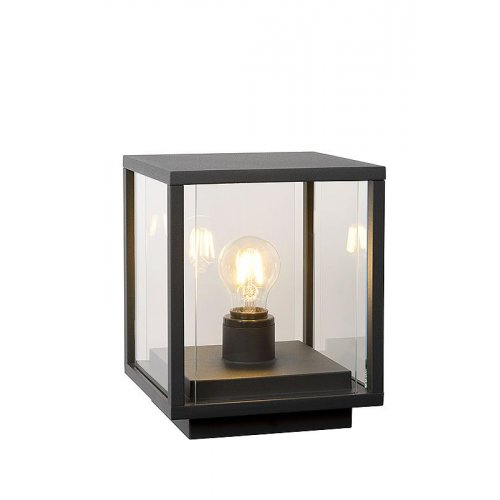 LUCIDE CLAIRE Bollard IP54 1xE27 Max15W L20cm Black, venkovní svítidlo - obrázek