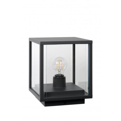 LUCIDE CLAIRE Bollard IP54 1xE27 Max15W L20cm Black, venkovní svítidlo - obrázek