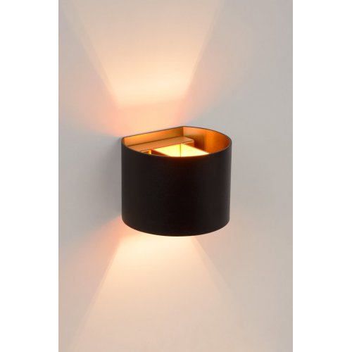 LUCIDE XIO Wall Light Round G9/4W 2700K Black, nástěnné svítidlo - obrázek