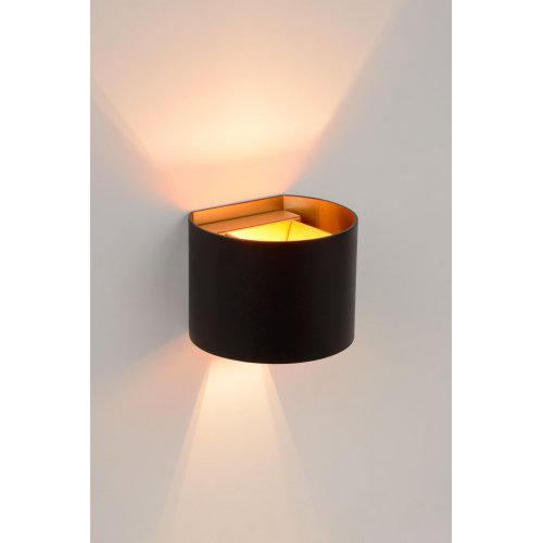 LUCIDE XIO Wall Light Round G9/4W 2700K Black, nástěnné svítidlo - obrázek