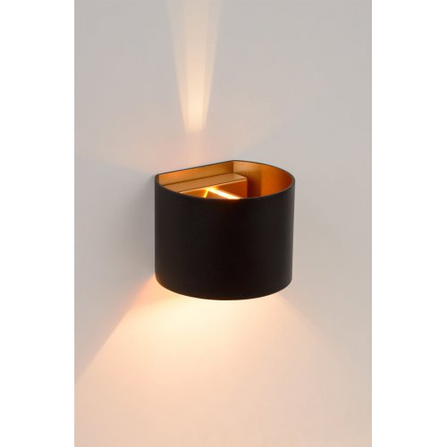 LUCIDE XIO Wall Light Round G9/4W 2700K Black, nástěnné svítidlo - obrázek