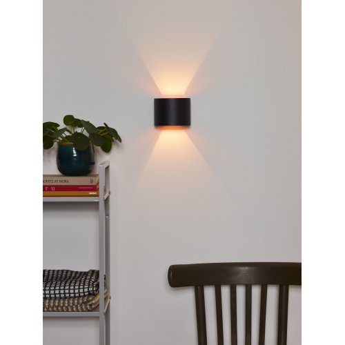 LUCIDE XIO Wall Light Round G9/4W 2700K Black, nástěnné svítidlo - obrázek