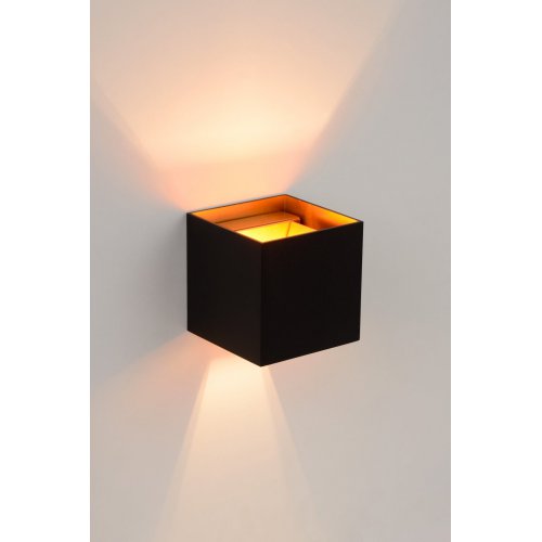 LUCIDE XIO Wall Light Square G9/4W 2700K Black, nástěnné svítidlo - obrázek