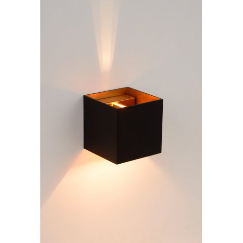 LUCIDE XIO Wall Light Square G9/4W 2700K Black, nástěnné svítidlo - obrázek