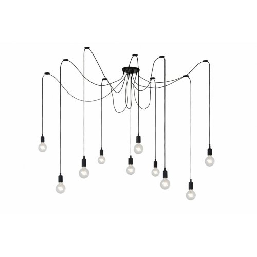 LUCIDE FIX MULTIPLE Pendant 10xE27/60W Black, závěsné svítidlo, lustr - obrázek