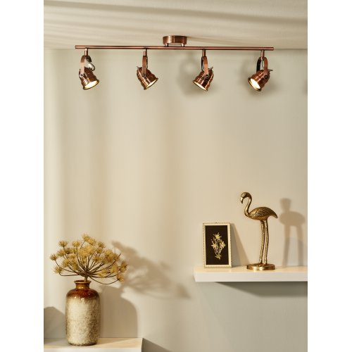 LUCIDE CIGAL Spot LED 4xGU10/5W 2700K Red Copper, bodové svítidlo, bodovka - obrázek