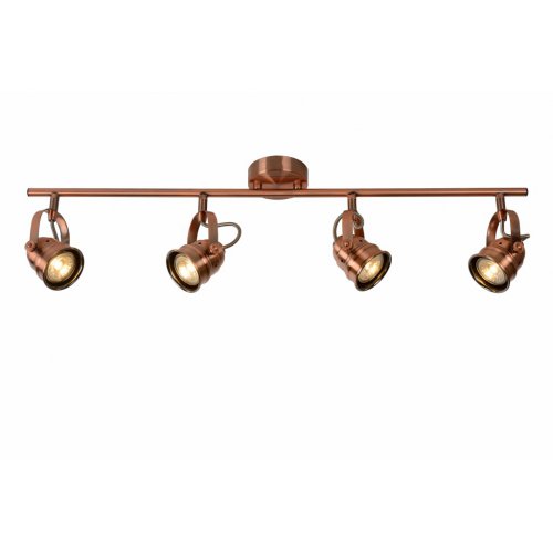 LUCIDE CIGAL Spot LED 4xGU10/5W 2700K Red Copper, bodové svítidlo, bodovka
