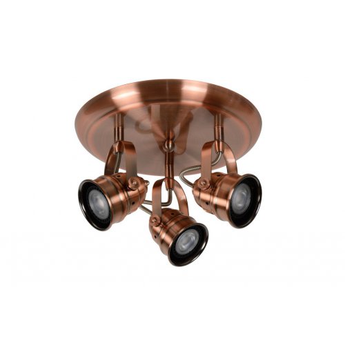 LUCIDE CIGAL Spot LED 3xGU10/5W  2700K Red Copper, bodové svítidlo, bodovka - obrázek