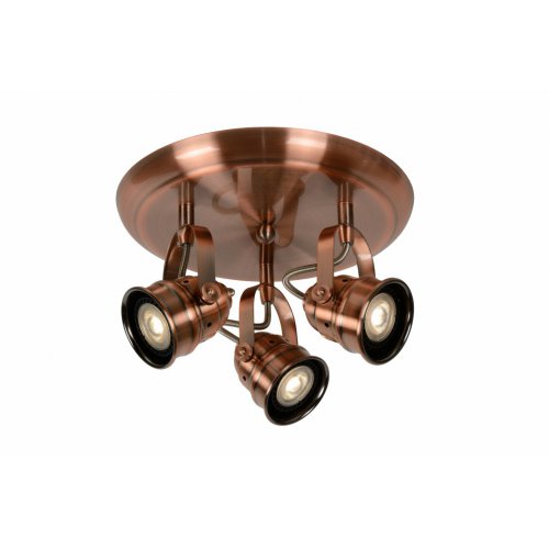 LUCIDE CIGAL Spot LED 3xGU10/5W  2700K Red Copper, bodové svítidlo, bodovka