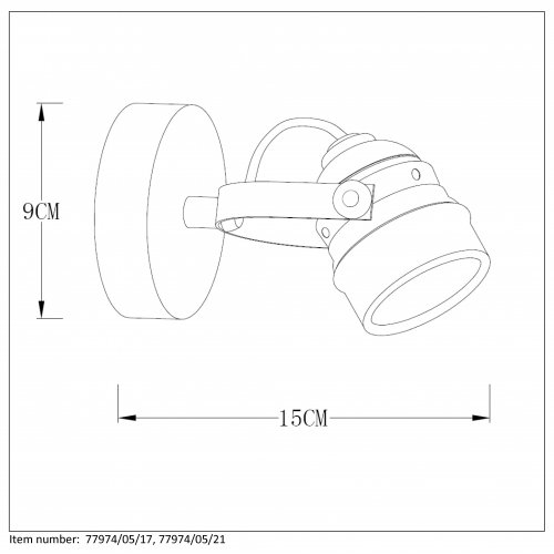 LUCIDE CIGAL Spot LED 1xGU10/5W 2700K Red Copper, bodové svítidlo, bodovka - obrázek