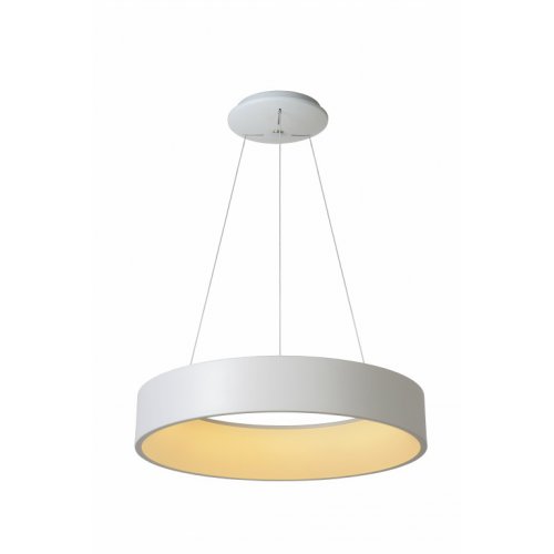 LUCIDE TALOWE LED Pendant D60cm 42W 3000K White, závěsné svítidlo, lustr - obrázek