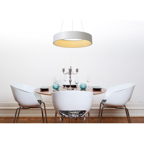 LUCIDE TALOWE LED Pendant D60cm 42W 3000K White, závěsné svítidlo, lustr - obrázek