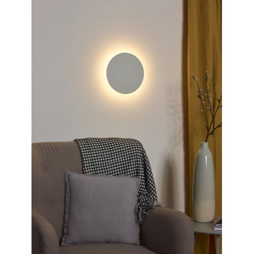 LUCIDE EKLYPS LED Wall Light D25cm 8W 480LM White, nástěnné svítidlo - obrázek