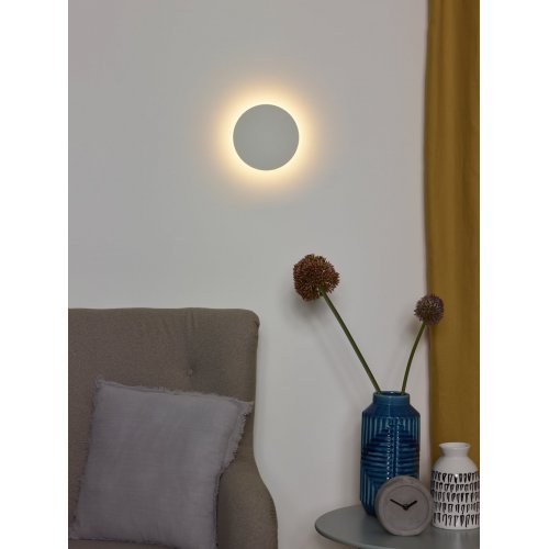 LUCIDE EKLYPS LED Wall Light D15cm 6W 360LM White, nástěnné svítidlo - obrázek