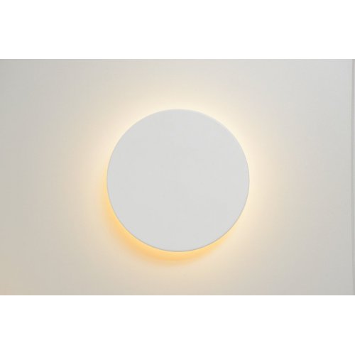 LUCIDE EKLYPS LED Wall Light D15cm 6W 360LM White, nástěnné svítidlo - obrázek