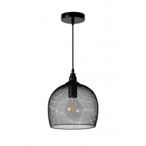 LUCIDE MESH Pendant E27 D22cm H 20cm Black, závěsné svítidlo, lustr - obrázek