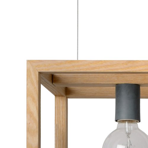 LUCIDE ORIS Pendant 4xE27 L120cm Light Wood, závěsné svítidlo, lustr - obrázek