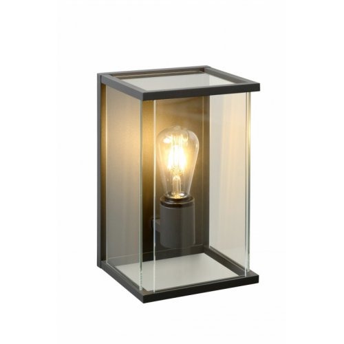 LUCIDE CLAIRE Wall Light LED IP54 E27 Black, venkovní svítidlo - obrázek