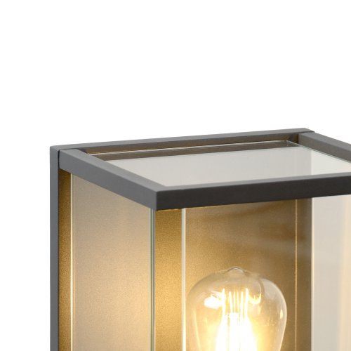 LUCIDE CLAIRE Wall Light LED IP54 E27 Black, venkovní svítidlo - obrázek