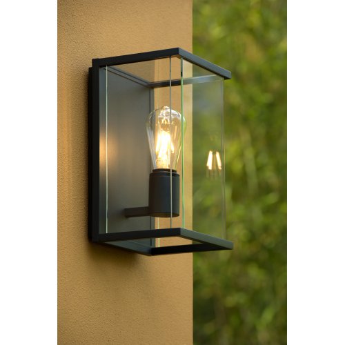 LUCIDE CLAIRE Wall Light LED IP54 E27 Black, venkovní svítidlo - obrázek