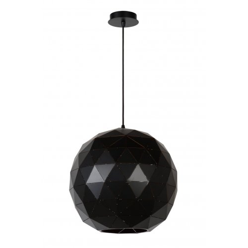 LUCIDE OTONA Pendant E27/60W D40cm Black, závěsné svítidlo, lustr - obrázek