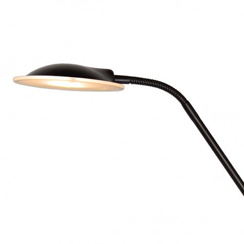 LUCIDE CHAMPION-LED Floor Lamp 20W+4W H180cm Black, stojací lampa - obrázek