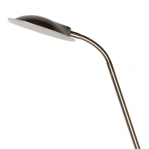 LUCIDE CHAMPION-LED Floor Lamp 20W+4W H180cm Satin Chrome, stojací lampa - obrázek